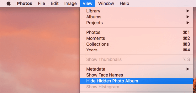 how can you view a photo in photo app for mac and see the albums it is in